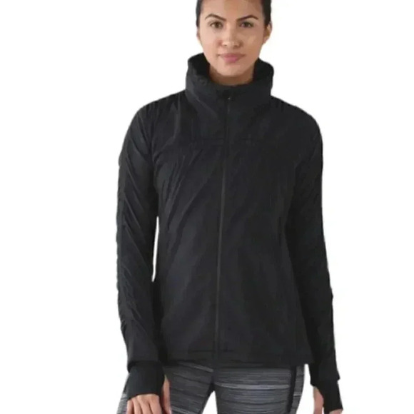 Lululemon gather me slightly peacock blue long sleeve jacket 8 - Picture 1 of 3